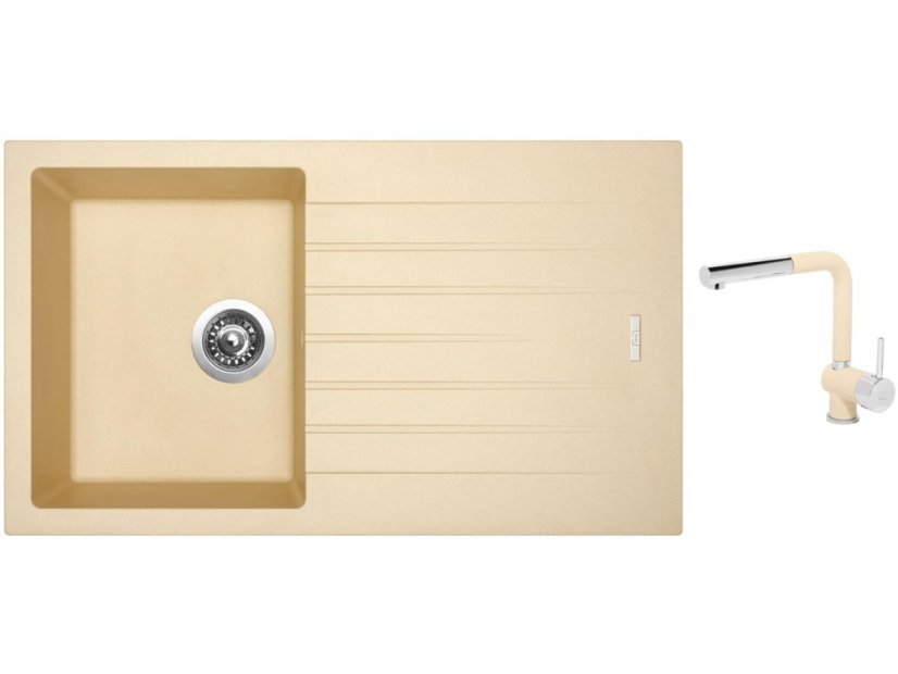 Set Sinks PERFECTO 860 Sahara + baterie Sinks MIX 3 P Sahara