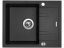 Sinks LINEA 600 XC Metalblack + Vitalia čierná matná
