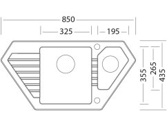 Set Sinks BRAVO 850.1 Granblack + batéria Sinks Pronto Grandblack Set Sinks BRAVO 850.1 Granblack + batéria Sinks Pronto Grandblack