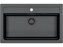 Granitový drez Alveus Atrox 40 čierný 91 - Black edition