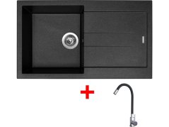 Set Sinks Amanda 860 Metalblack + Elasta nerez/černá Set Sinks Amanda 860 Metalblack + Elasta nerez/černá
