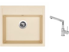 Set Sinks SOLO 560 Sahara + batéria Sinks MIX 350 P chróm