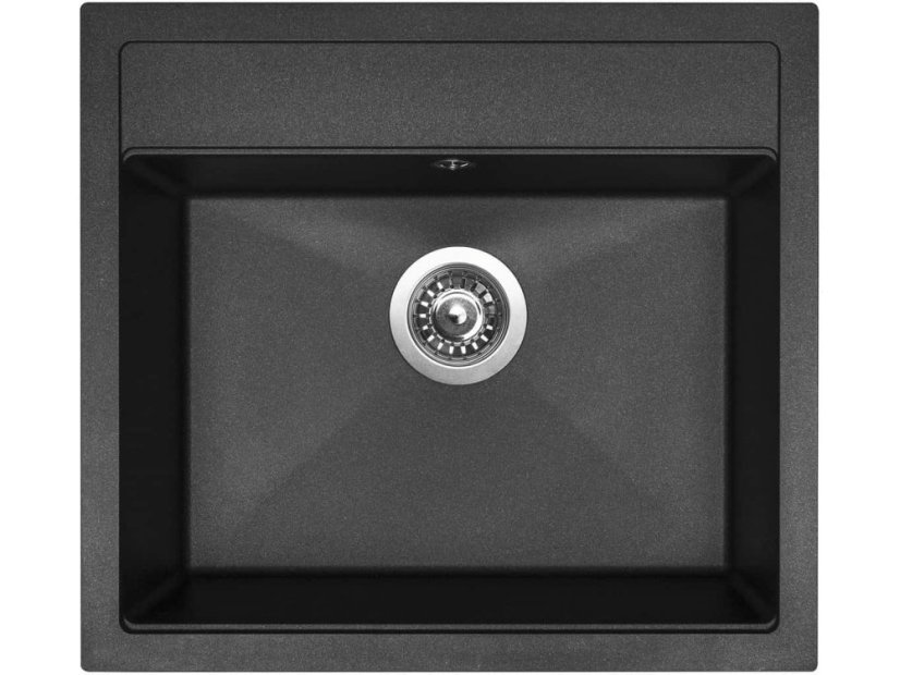 Sinks SOLO 560 Granblack + Elasta nerez/čierná