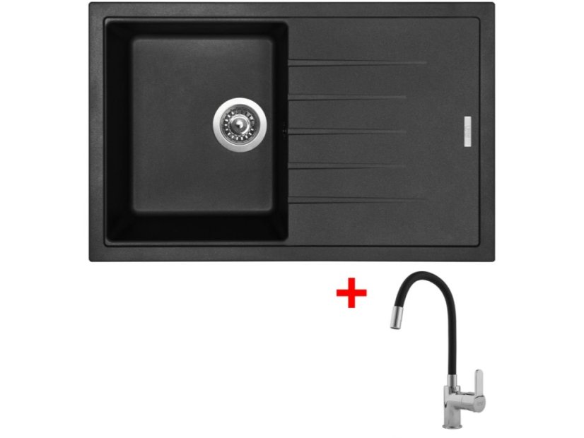 Sinks BEST 780 Pureblack + Flexia