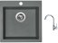 Set Sinks VIVA 455 Titanium + baterie Sinks MIX 35 chrom
