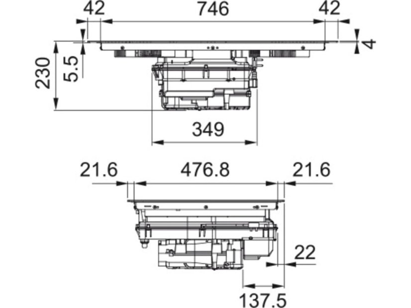 Indukční deska s odsavačem Franke FMY 8391R HI