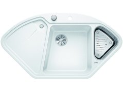 Granitový drez Blanco DELTA II-F InFino biela s excentrom