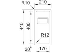 Nerezový drez Sinks BOX 210 FI 1,0mm