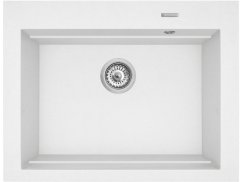 Granitový drez Pyramis Siros 67 x 51,5 Biela